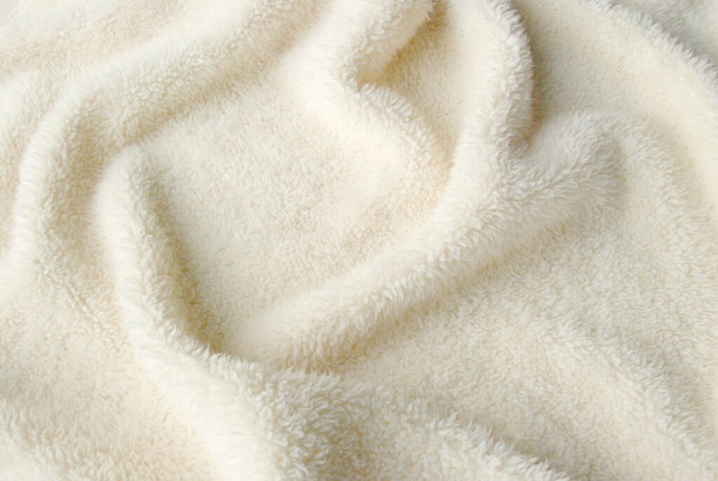 綿毛布で暖かさをプラス