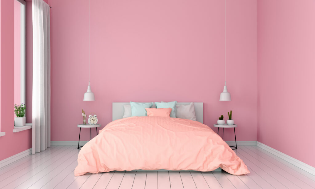 ピンク系の寝具